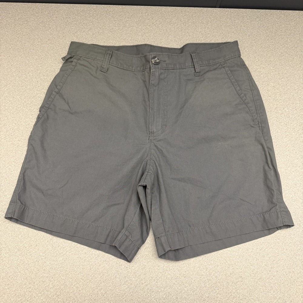COLUMBIA Men's Casual Hiking CHINO SHORTS GRAY SIZE 28 6"INSEAM COTTON